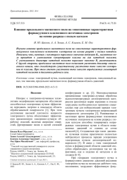Влияние продольного магнитного поля на эмиссионные характеристики форвакуумного плазменного источника электронов на основе разряда с полым катодом