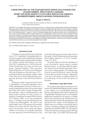 A NEW SPECIES OF THE FEATHER MITE GENUS DOLICHODECTES (ACARIFORMES: PROCTOPHYLLODIDAE) FROM THE DARK-SIDED FLYCATCHER MUSCICAPA SIBIRICA (PASSERIFORMES: MUSCICAPIDAE) FROM BURYATIA