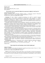 МЕМОДИЗАЙН В СИСТЕМЕ СОЦИАЛЬНОЙ МИФОЛОГИИ СОВРЕМЕННОГО ЦИФРОВОГО ПРОСТРАНСТВА