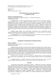 ИНТЕГРАЦИЯ МЕНТАЛЬНЫХ ПРОСТРАНСТВ В ИНТЕРНЕТ-МЕМАХ