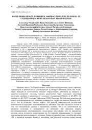 КОРРЕЛЯЦИЯ МЕЖДУ ВЛИЯНИЕМ ЭФИРНЫХ МАСЕЛ НА ЧЕЛОВЕКА И СОДЕРЖАНИЕМ В НИХ НЕКОТОРЫХ КОМПОНЕНТОВ