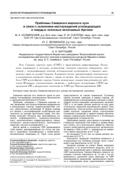 ПРОБЛЕМЫ СЕВЕРНОГО МОРСКОГО ПУТИ В СВЯЗИ С ОСВОЕНИЕМ МЕСТОРОЖДЕНИЙ УГЛЕВОДОРОДОВ И ТВЕРДЫХ ПОЛЕЗНЫХ ИСКОПАЕМЫХ АРКТИКИ