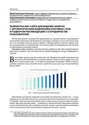 РАЗРАБОТКА ВЕБ-САЙТА ДЛЯ ВЕДЕНИЯ ЗАМЕТОК С АВТОМАТИЧЕСКИМ ВЫДЕЛЕНИЕМ КЛЮЧЕВЫХ СЛОВ И ПОДБОРОМ РЕКОМЕНДАЦИЙ О СОТРУДНИЧЕСТВЕ ПОЛЬЗОВАТЕЛЕЙ