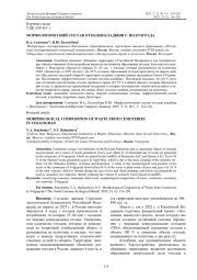 МОРФОЛОГИЧЕСКИЙ СОСТАВ ОТХОДОВ КЛАДБИЩ Г. ВОЛГОГРАДА