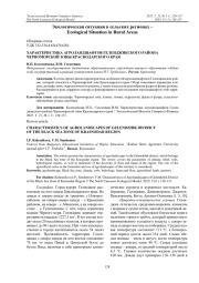 ХАРАКТЕРИСТИКА АГРОЛАНДШАФТОВ ГЕЛЕНДЖИКСКОГО РАЙОНА ЧЕРНОМОРСКОЙ ЗОНЫ КРАСНОДАРСКОГО КРАЯ