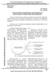 НАПРАВЛЕНИЯ ПОВЫШЕНИЯ ЭФФЕКТИВНОСТИ ДЕЯТЕЛЬНОСТИ УНИТАРНЫХ ПРЕДПРИЯТИЙ