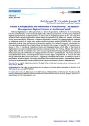 INDUSTRY 4.0 DIGITAL SKILLS AND PERFORMANCE IN MANUFACTURING: THE IMPACT OF HETEROGENEOUS REGIONAL CONTEXTS ON THE HUMAN CAPITAL