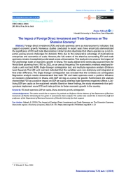 THE IMPACT OF FOREIGN DIRECT INVESTMENT AND TRADE OPENNESS ON THE GHANAIAN ECONOMY