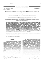 Синтез покрытий TiN в парах Cu на сплаве Т15К6 методом гибридной плазменной технологии