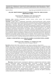 АНАЛИЗ ЭНЕРГОЕМКОСТИ ПОГРУЗОЧНЫХ СРЕДСТВ С ПИТАТЕЛЕМ ВИНТОВОГО ТИПА