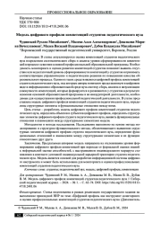 МОДЕЛЬ ЦИФРОВОГО ПРОФИЛЯ КОМПЕТЕНЦИЙ СТУДЕНТОВ ПЕДАГОГИЧЕСКОГО ВУЗА