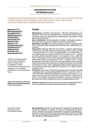 ИЗМЕНЕНИЯ В МОЛЕКУЛЯРНО-ГЕНЕТИЧЕСКОЙ СТРУКТУРЫ MYCOBACTERIUM TUBERCULOSIS В РЕСПУБЛИКЕ САХА (ЯКУТИИ) ЗА 2009–2024 ГОДЫ: РАСПРОСТРАНЕНИЕ СУБТИПА BEIJING B0/W148