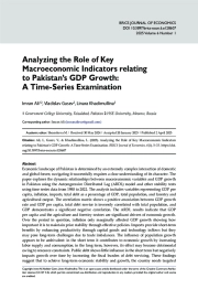 Analyzing the Role of Key Macroeconomic Indicators relating to Pakistan’s GDP Growth: A Time-Series Examination