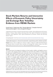 Stock Markets Returns and Interactive Effects of Economic Policy Uncertainty and Exchange Rate Volatility: Evidence from MENA Markets