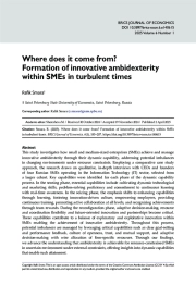 Where does it come from? Formation of innovative ambidexterity within SMEs in turbulent times
