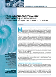 Роль фторидсодержащих препаратов для снижения повышенной чувствительности зубов