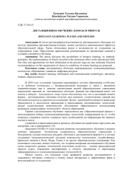 ДИСТАНЦИОННОЕ ОБУЧЕНИЕ: ПЛЮСЫ И МИНУСЫ