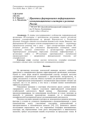 ПРАКТИКА ФОРМИРОВАНИЯ ИНФОРМАЦИОННО-КОММУНИКАЦИОННЫХ КЛАСТЕРОВ В РЕГИОНАХ РОССИИ