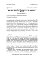 ТАКСОНОМИЧЕСКАЯ СТРУКТУРА БАКТЕРИАЛЬНОГО МЕТАГЕНОМА В КИШЕЧНИКЕ РАБОЧИХ МЕДОНОСНЫХ ПЧЕЛ APIS MELLIFERA L. В КРЫМУ
