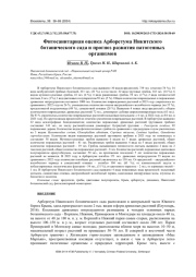 ФИТОСАНИТАРНАЯ ОЦЕНКА АРБОРЕТУМА НИКИТСКОГО БОТАНИЧЕСКОГО САДА И ПРОГНОЗ РАЗВИТИЯ ПАТОГЕННЫХ ОРГАНИЗМОВ