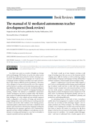 The manual of AI-mediated autonomous teacher development (book review)