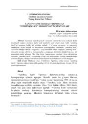 YAPONIYANING MARKAZIY OSIYODAGI “YUMSHOQ KUCH” SYOSATINING XUSUSIYATLARI