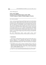 Icons versus Tughra: Eremia Chʻelebi Kʻēōmiwrchean’s (1637–1695) Textual Passage on Popular Muslim Religious Practices