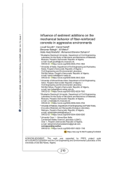 Influence of sediment additions on the mechanical behavior of fiber-reinforced concrete in aggressive environments