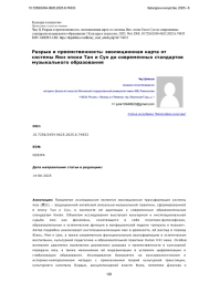 Разрыв и преемственность: эволюционная карта от системы Яюэ эпохи Тан и Сун до современных стандартов музыкального образования