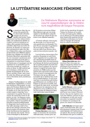 LA LITTÉRATURE MAROCAINE FÉMININE