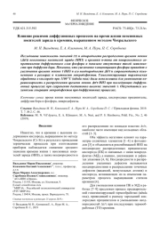 Влияние режимов диффузионных процессов на время жизни неосновных носителей заряда в кремнии, выращенном методом Чохральского