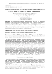 НОВЫЕ И РЕДКИЕ ТАКСОНЫ СОСУДИСТЫХ РАСТЕНИЙ ДЛЯ ФЛОРЫ БЕЛАРУСИ