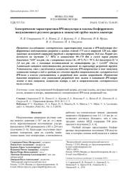 Электрические характеристики ВЧ-индуктора и плазмы бесферритного индукционного ртутного разряда в замкнутой трубке малого диаметра
