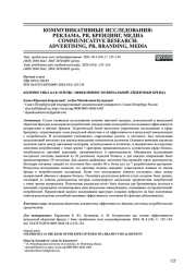 КОЛОРИСТИКА КАК ОСНОВА ЭФФЕКТИВНОСТИ ВИЗУАЛЬНОЙ АЙДЕНТИКИ БРЕНДА