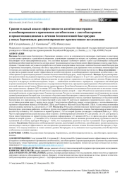 Сравнительный анализ эффективности антибиотикотерапии и комбинированного применения антибиотиков с лактобактериями и проантоцианидинами в лечении бессимптомной бактериурии у юных беременных: рандомизированное проспективное исследование