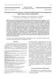 Подпороговый разряд высокого давления, возбуждаемый пучком микроволн: физические основы и приложения