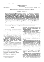 Гибридные автоэмиссионные фотокатоды (обзор)