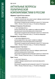 АКТУАЛЬНЫЕ ВОПРОСЫ ПОЛИТИЧЕСКОЙ КОМПАРАТИВИСТИКИ В РОССИИ