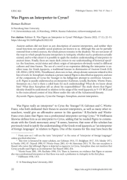 WAS PIGRES AN INTERPRETER TO CYRUS?