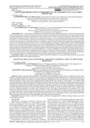 СОДЕРЖАНИЕ ЦЕННОСТНОГО ОТНОШЕНИЯ КУРСАНТА ВОЕННОГО ВУЗА К БУДУЩЕЙ ПРОФЕССИИ