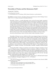 HERACLIDES OF PONTUS AND THE IDOMENEUS MYTH