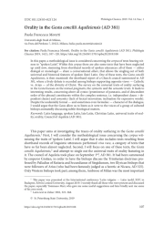 ORALITY IN THE GESTA CONCILII AQUILEIENSIS (AD 381)