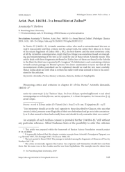 ARIST. POET. 1461B1-3: A BROAD HINT AT ZOILUS?