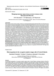 Микроорганизмы мерзлотных лугово-степных почв Центральной Якутии