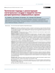 Тактические подходы к реконструкции магистральных сосудов в хирургии местнораспространенных забрюшинных сарком