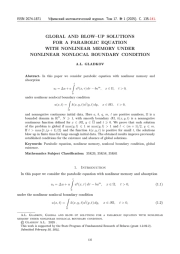 GLOBAL AND BLOW-UP SOLUTIONS FOR A PARABOLIC EQUATION WITH NONLINEAR MEMORY UNDER NONLINEAR NONLOCAL BOUNDARY CONDITION