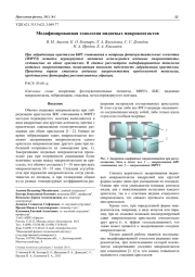 Модифицированная топология индиевых микроконтактов