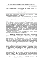 H-DETECT: AN ALGORITHM FOR EARLY DETECTION OF HYDROCEPHALUS