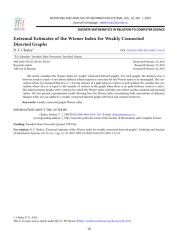 Экстремальные оценки индекса Винера для слабо связных ориентированных графов