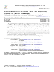 Иерархическая классификация научных статей при помощи глубокого обучения (на примере иерархии УДК)